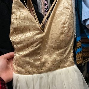 White and Gold Dress